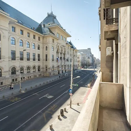 Refined 3br - Balcony With Boulevard Views Near Cismigiu Apartman Bukarest
